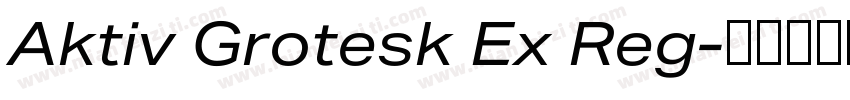 Aktiv Grotesk Ex Reg字体转换